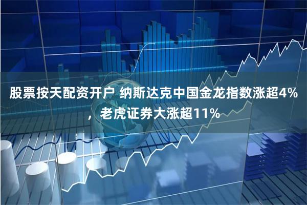 股票按天配资开户 纳斯达克中国金龙指数涨超4%，老虎证券大涨超11%