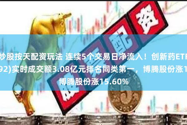 炒股按天配资玩法 连续5个交易日净流入！创新药ETF(159992)实时成交额3.08亿元排名同类第一，博腾股份涨15.60%