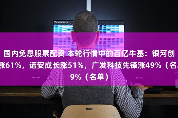 国内免息股票配资 本轮行情中的百亿牛基：银河创新涨61%，诺安成长涨51%，广发科技先锋涨49%（名单）